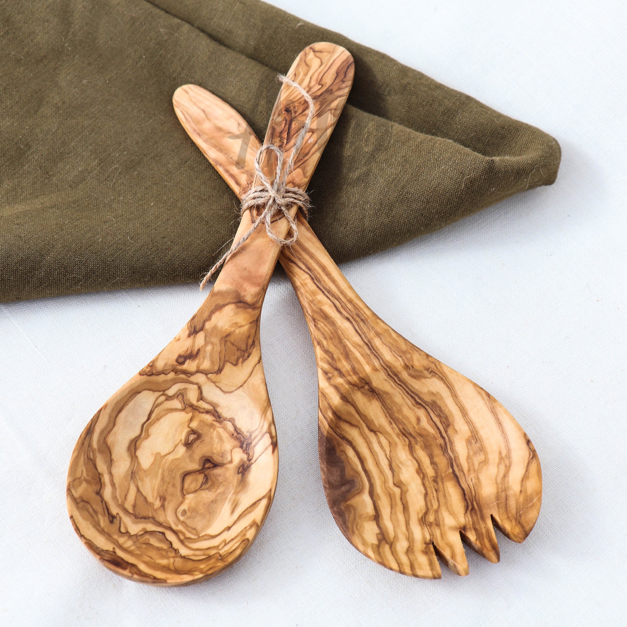 Serving Spork Olive Wood - ArtisRaw